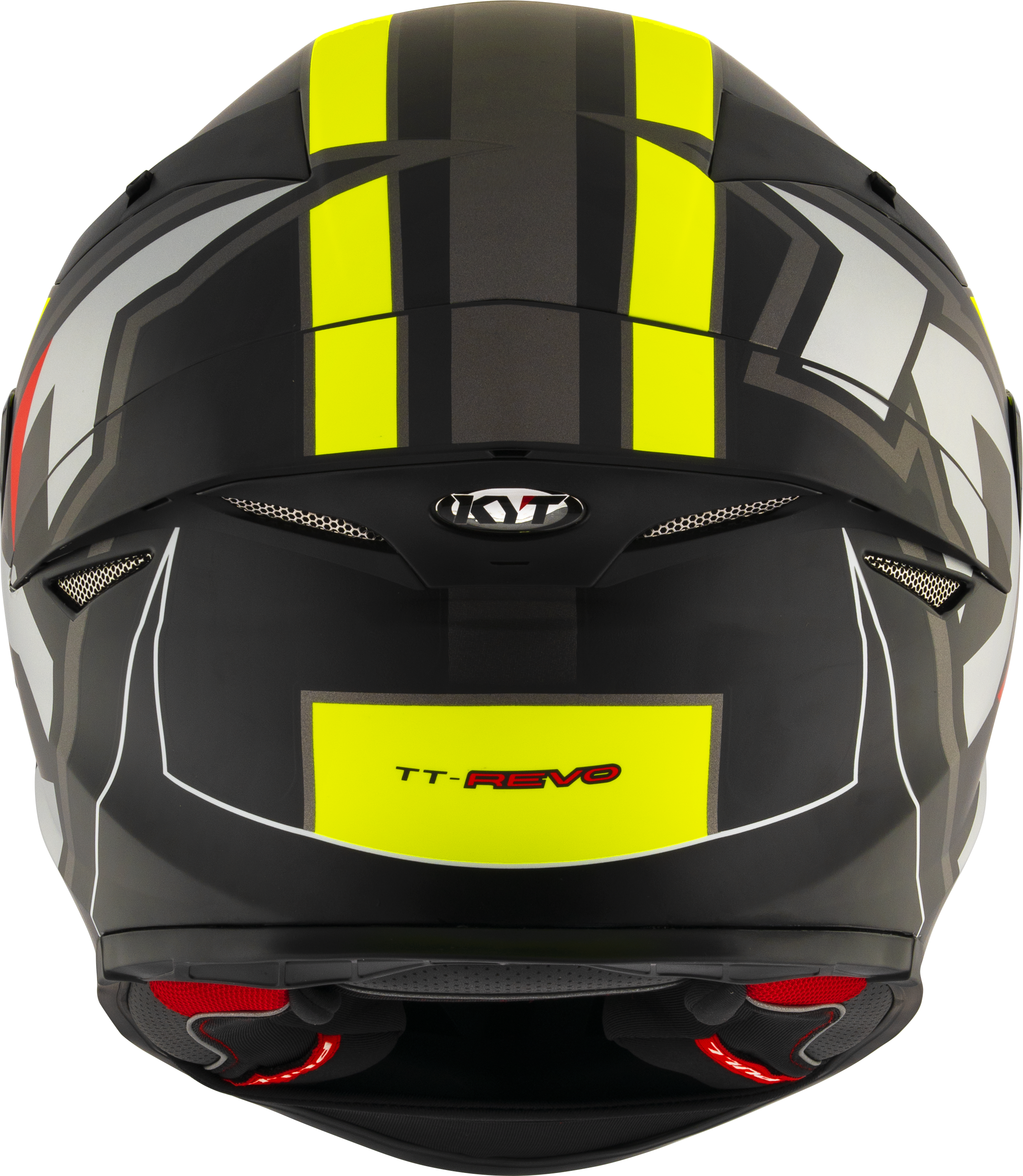 KYT TT-Revo Capacete Electron Preto Amarelo mate Y6TR0007 