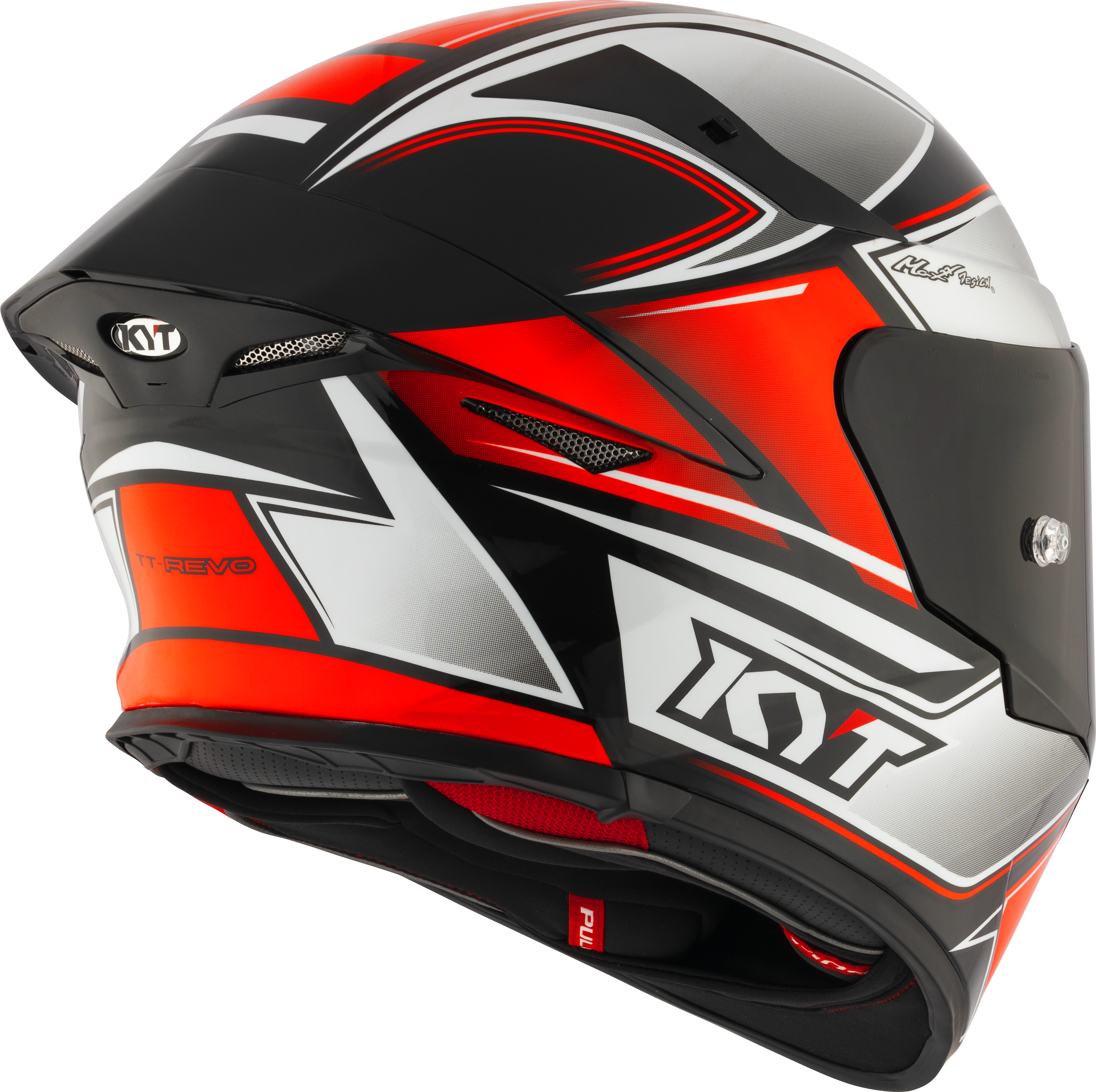 KYT TT-Revo Capacete Tourist Red Fluo Y6TR0012 