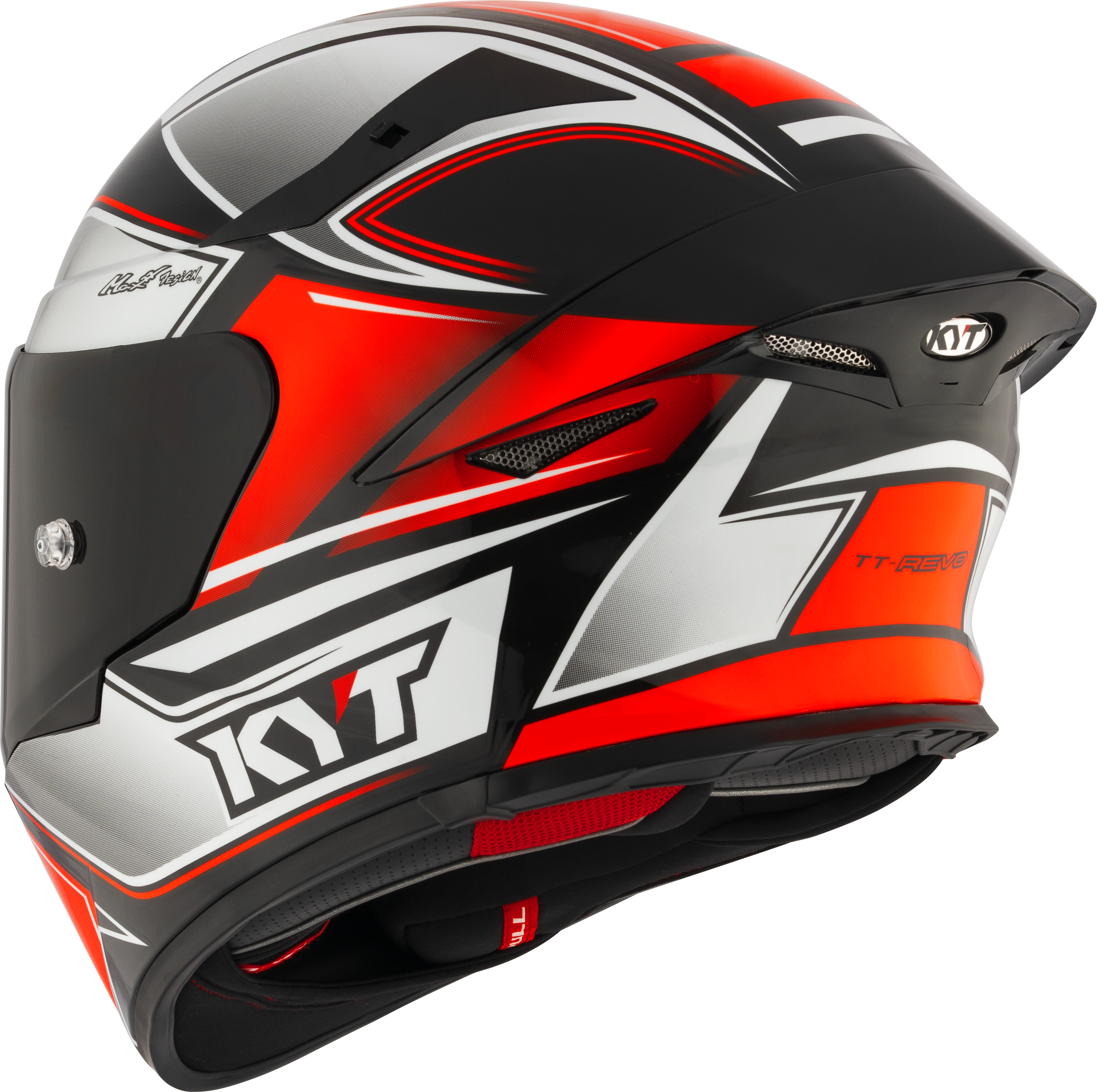 KYT TT-Revo Capacete Tourist Red Fluo Y6TR0012 