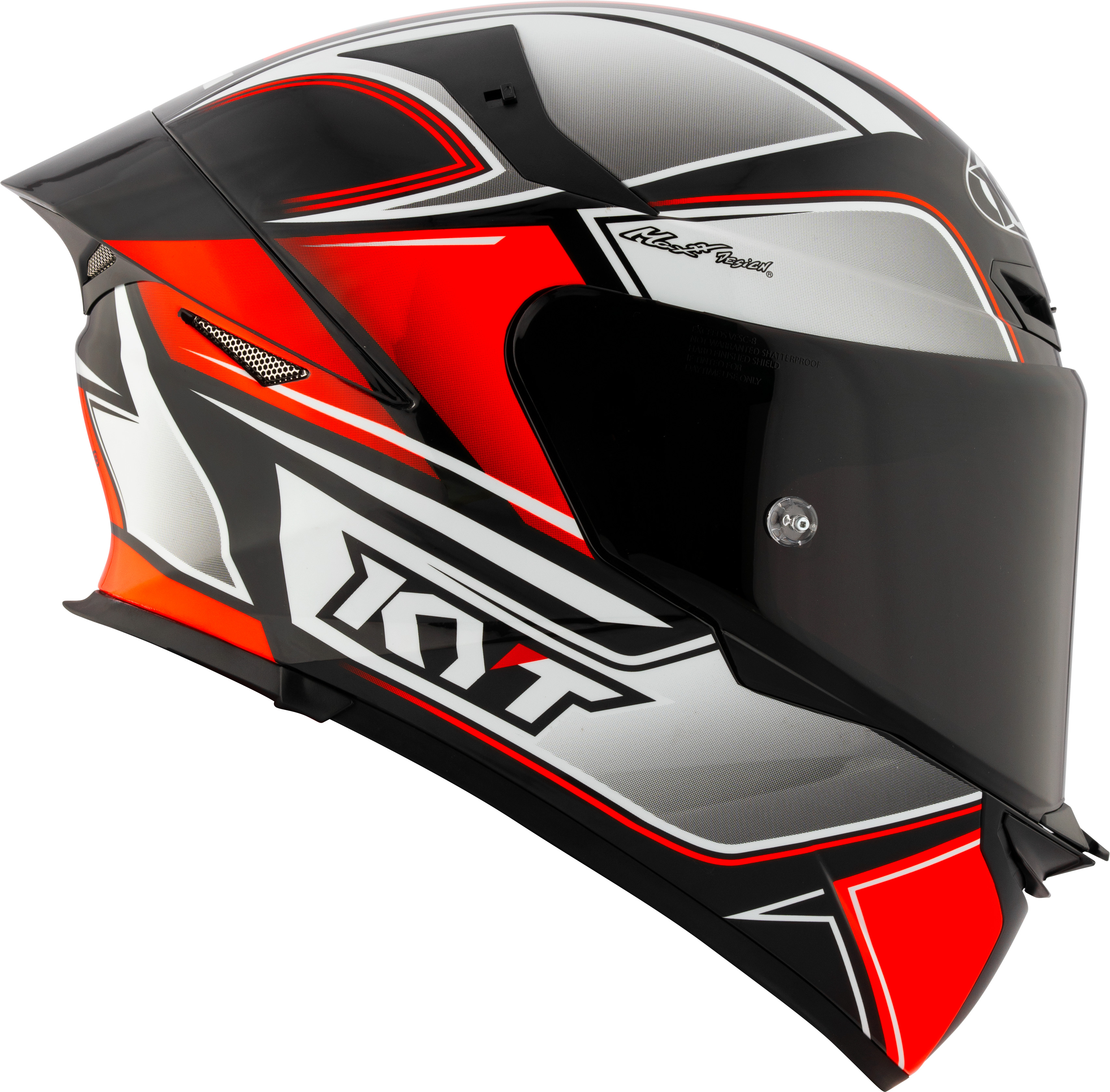 KYT TT-Revo Capacete Tourist Red Fluo Y6TR0012 