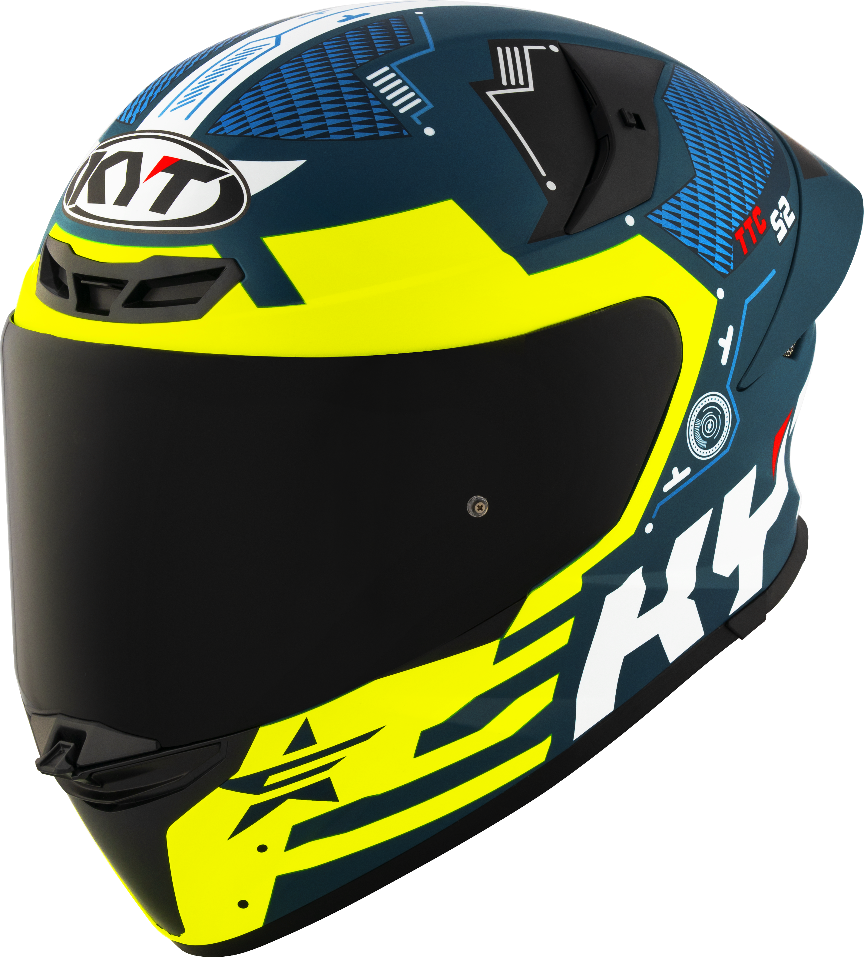 KYT TT-Revo Capacete Fuselage Amarelo mate Y6TR0021 