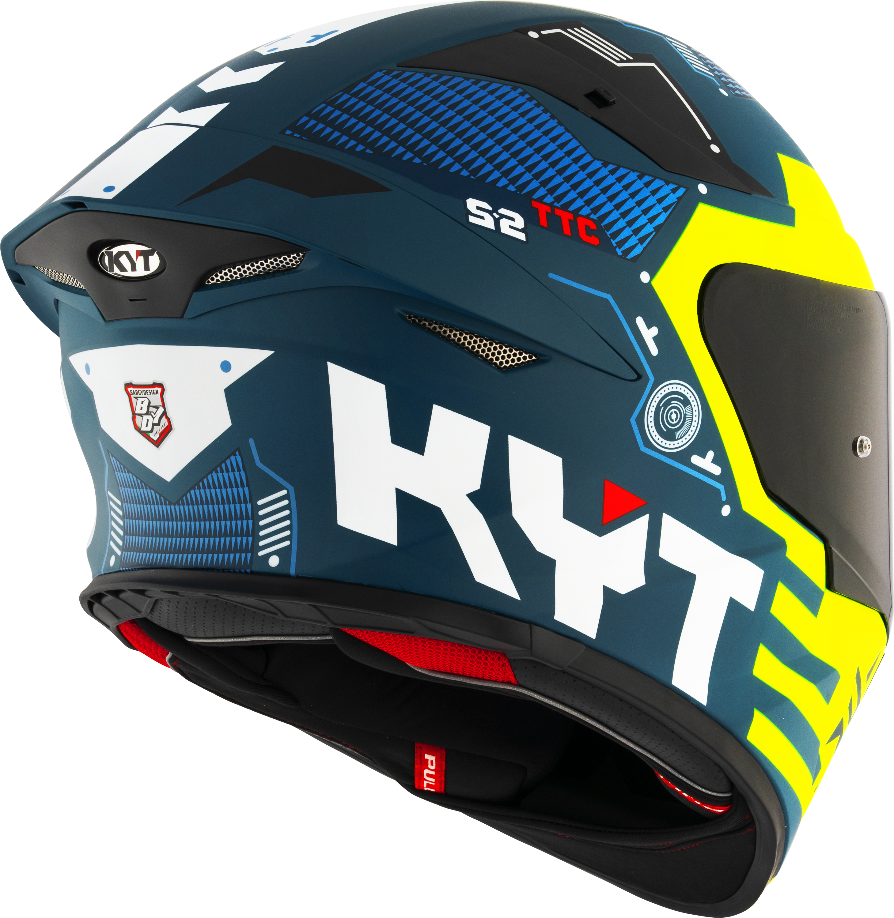 KYT TT-Revo Capacete Fuselage Amarelo mate Y6TR0021 