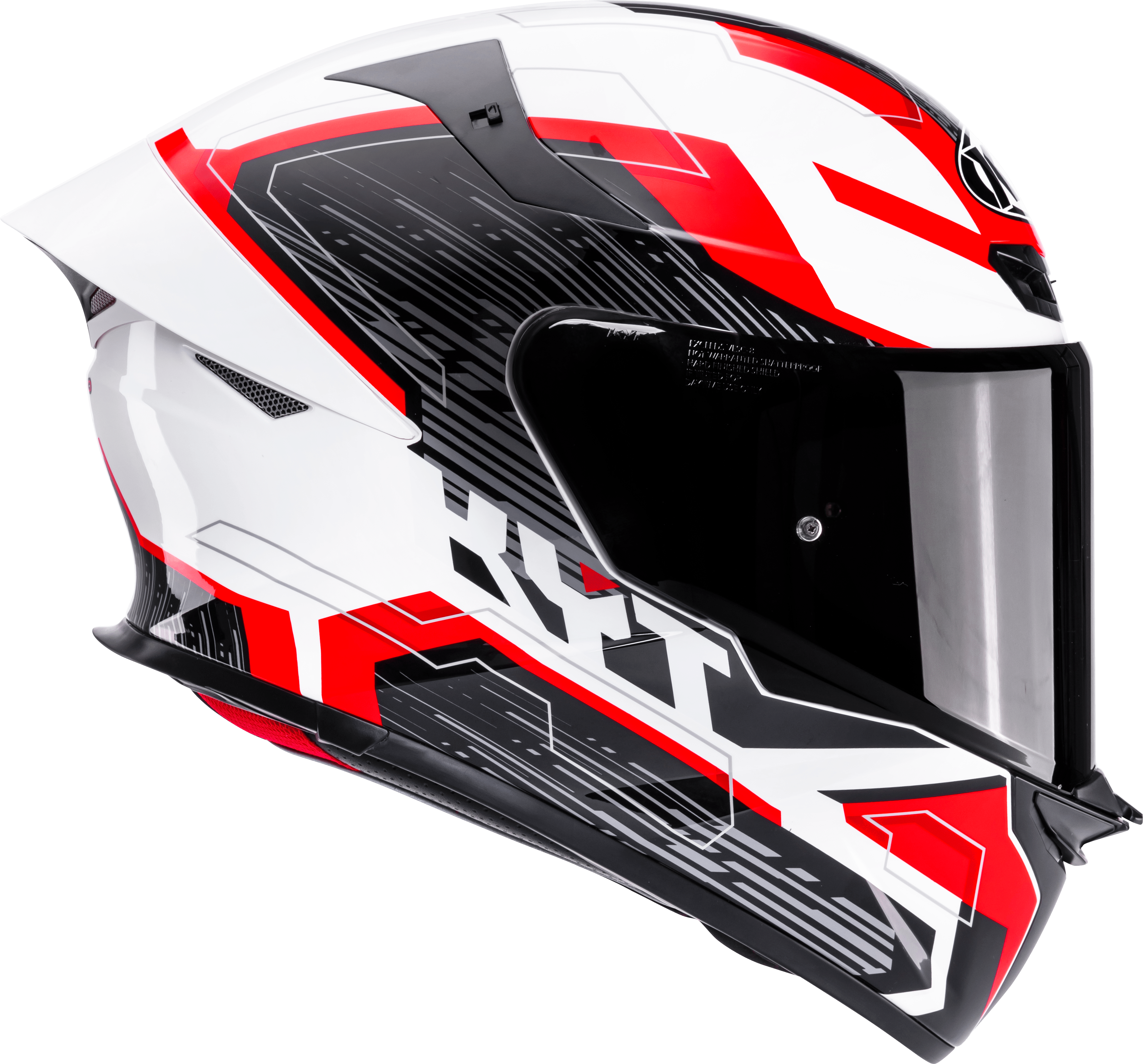 KYT TT-Revo Capacete Speeding Branco / Vermelho Y6TR0051 