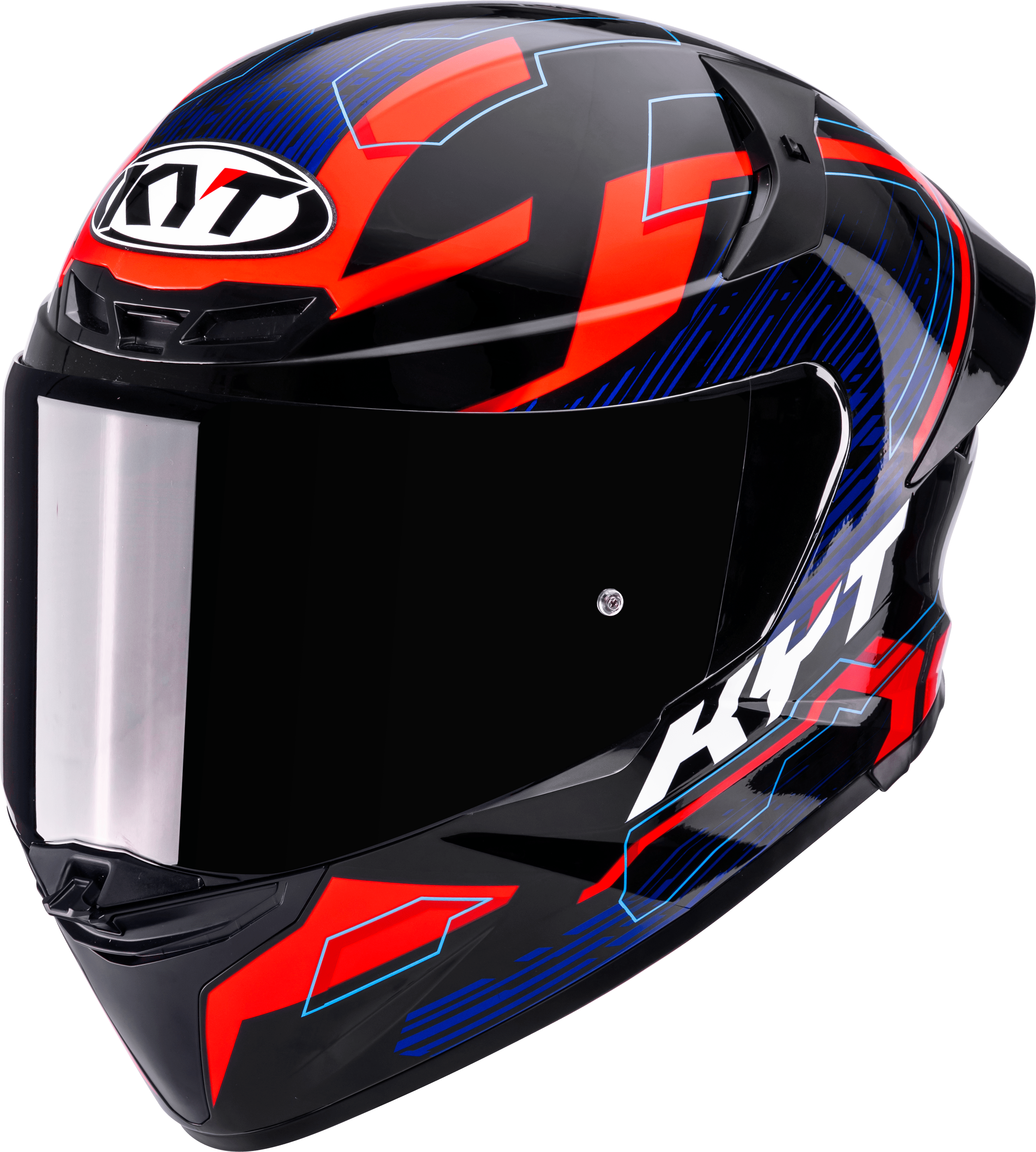 KYT TT-Revo Capacete Speeding Preto / Vermelho / Azul Y6TR0053 