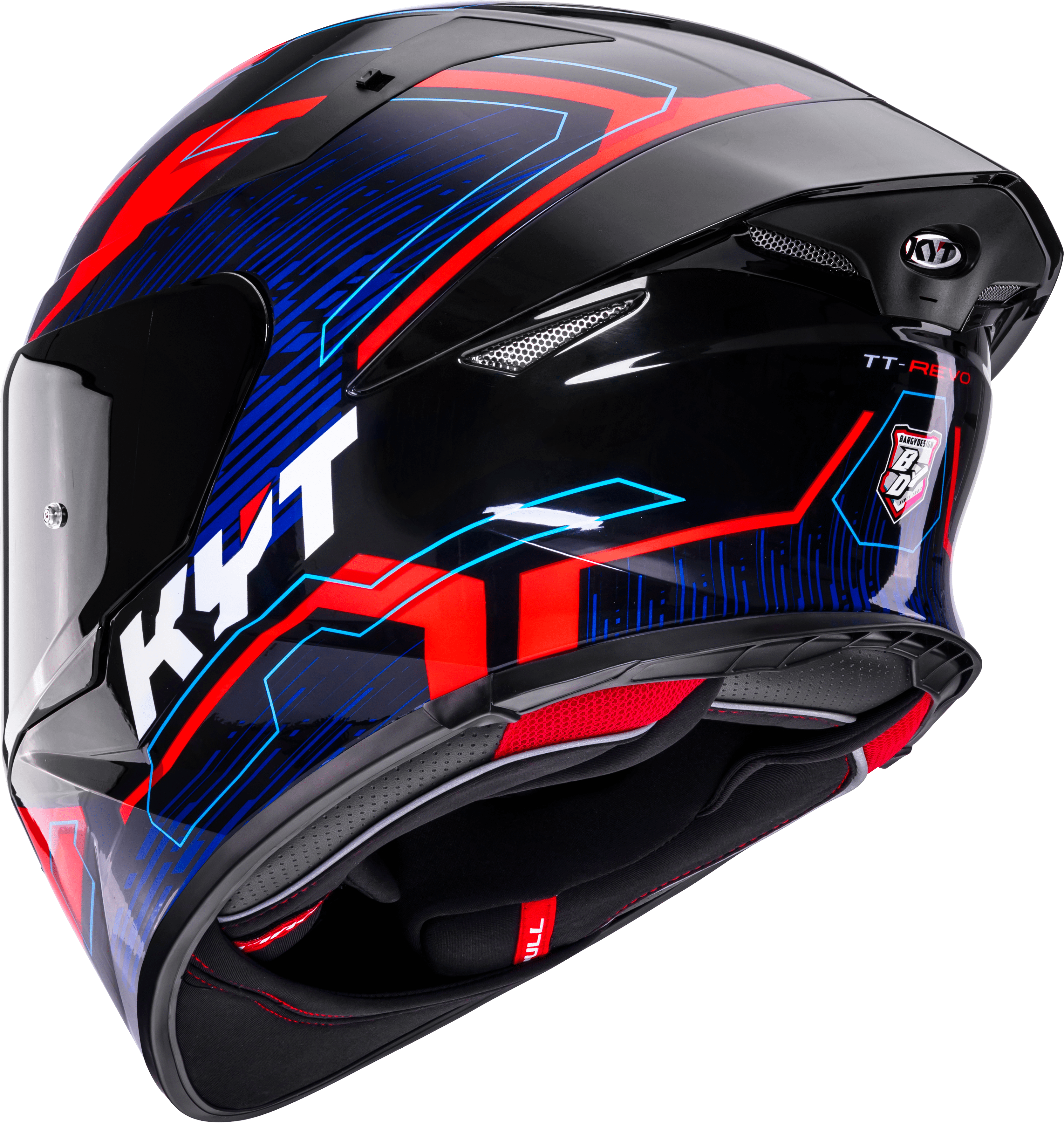 KYT TT-Revo Capacete Speeding Preto / Vermelho / Azul Y6TR0053 
