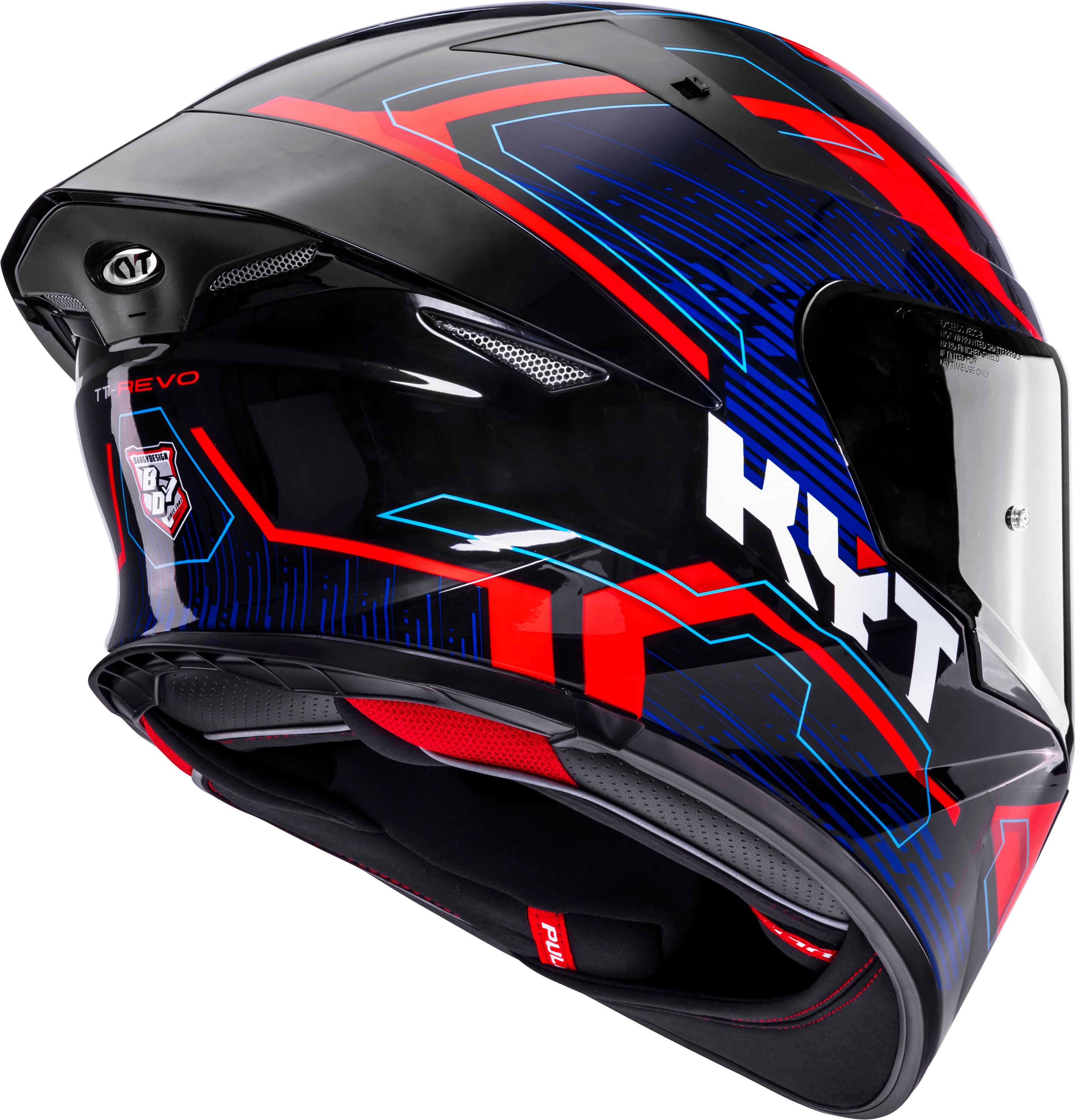 KYT TT-Revo Capacete Speeding Preto / Vermelho / Azul Y6TR0053 