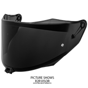 KYT Visor R1R fortemente escurecido / preto YAR10VS0 