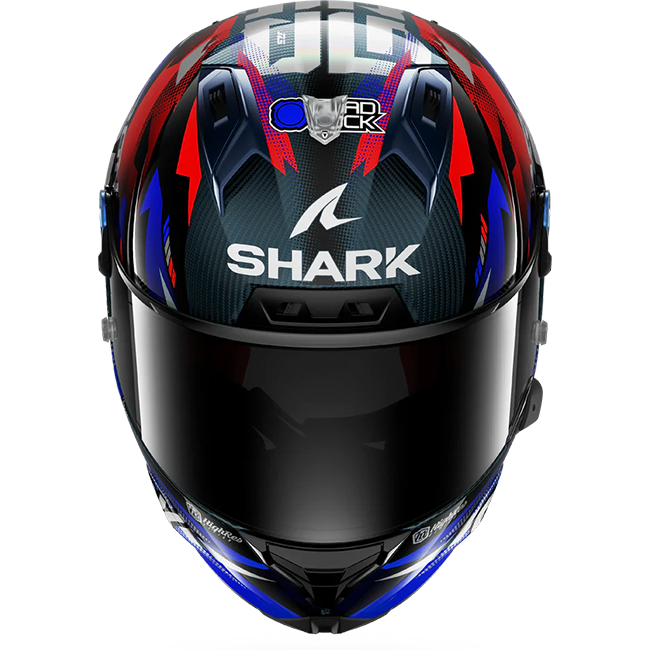 Shark Aeron Capacete Johann Zarco Réplica GP de França – Carbono Azul Cromado 