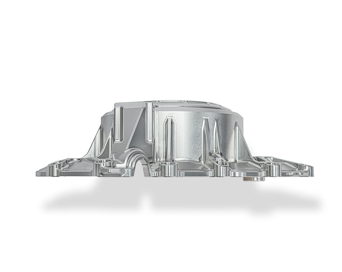 Carcaça de motor em alumínio esquerda com parafusos de titânio Motocorse Ducati Panigale V4/S/R (18-24) 