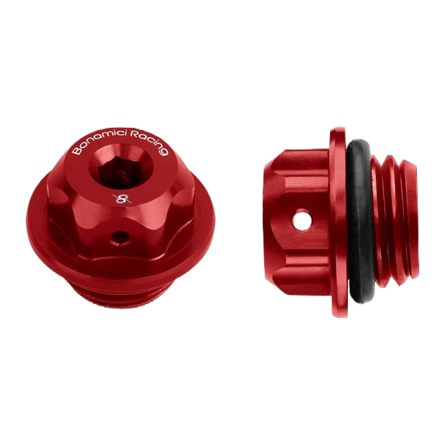 Öleinfülldeckel M19,5x2,5 Bonamici Racing T003 für CFMOTO 675 SR-R – Rot