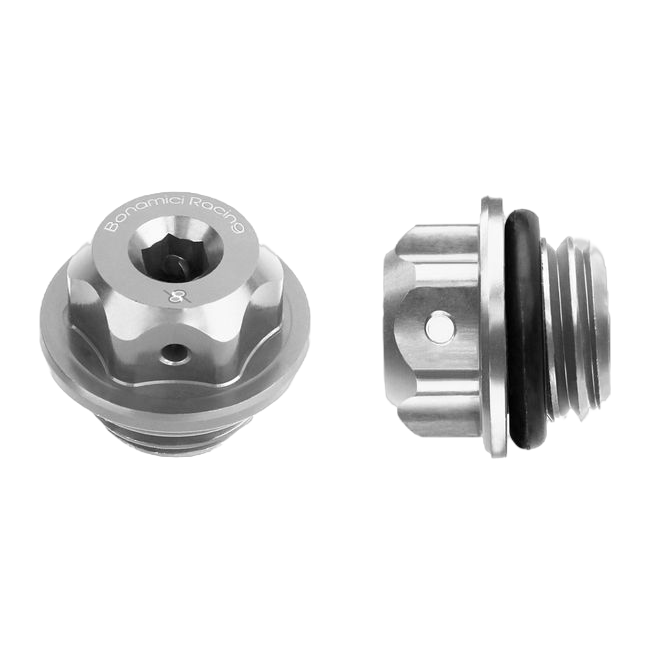 Öleinfülldeckel M19,5x2,5 Bonamici Racing T003 für CFMOTO 675 SR-R – Silber