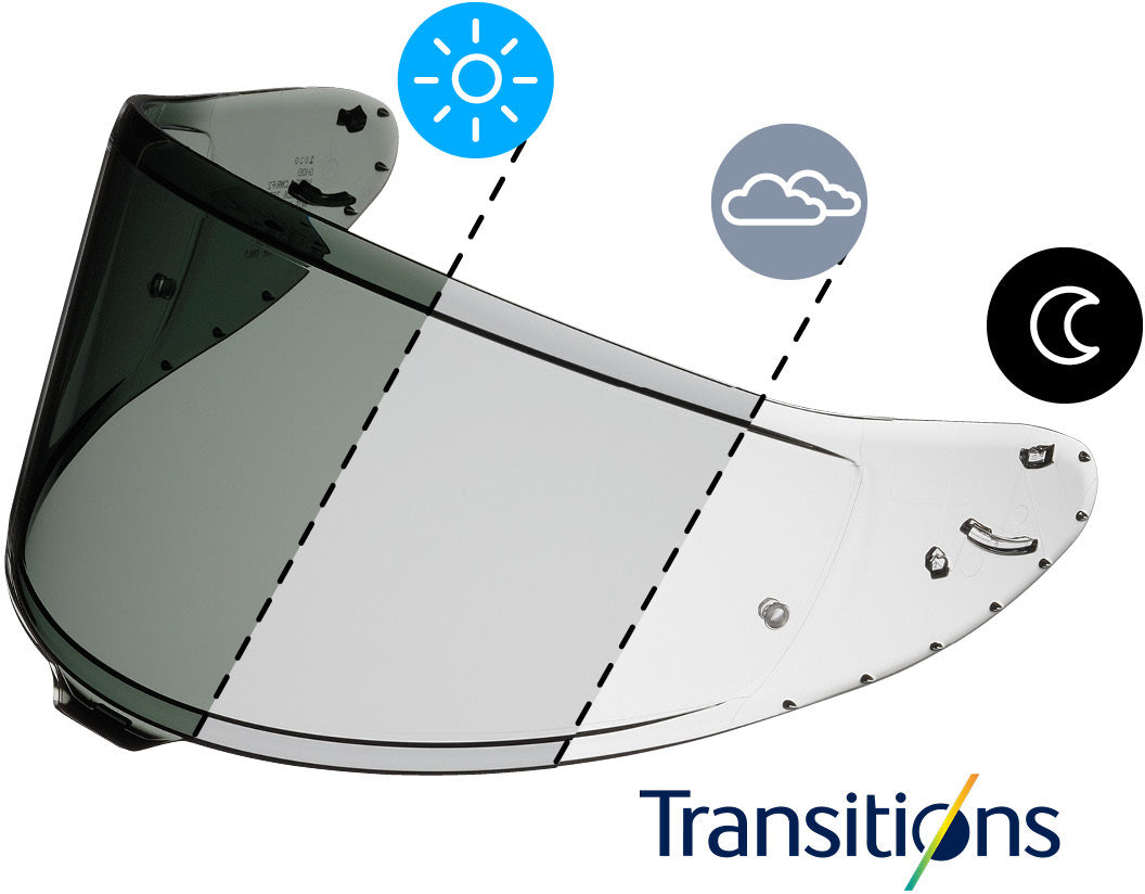 Visor Shoei X-SPR PRO (CWR-F2PN) Photochromático Auto-tintável Adaptativo 