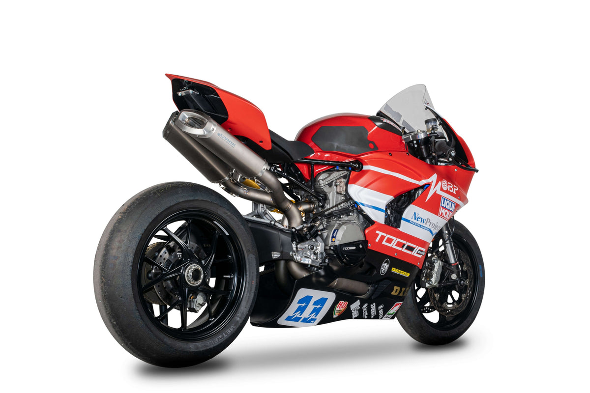 Spark Exhaust Komplettanlage Untersitz Rechteckig Titanium Ducati Panigale 959 (16-19) GDU8837T