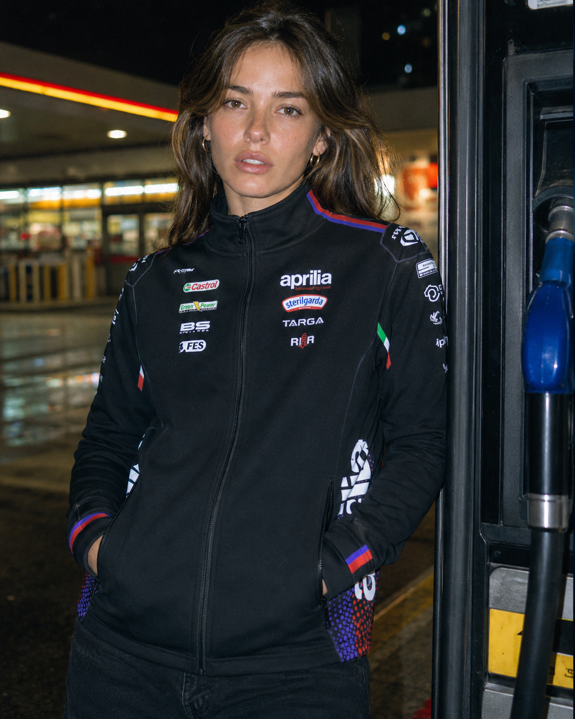 Aprilia Racing Team casaco com fecho Zip em sweat réplica 2026 para homem IXON 