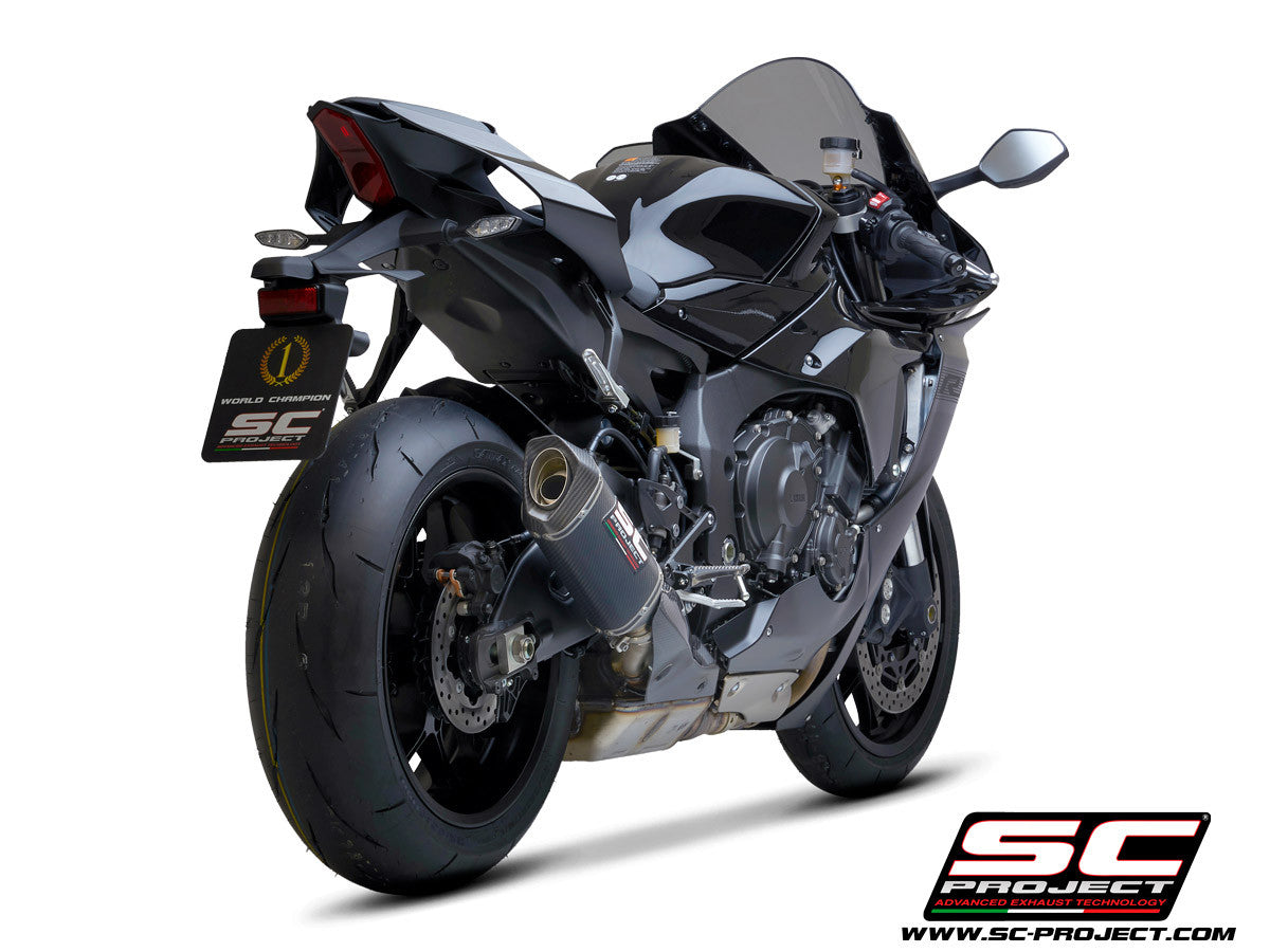 Escapamento SC-Project Slip-On SC1-S para Yamaha YZF-R1/M RN49 (17-19) Y11B-T124 