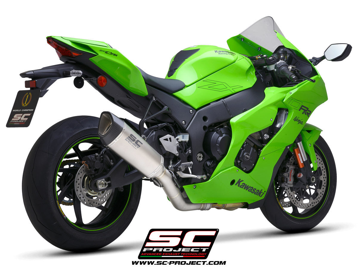 SC-Project Slip-On SC1-R + tubo de substituição KAT Kawasaki ZX-10 R/RR (21-25) K38A-DET91C 