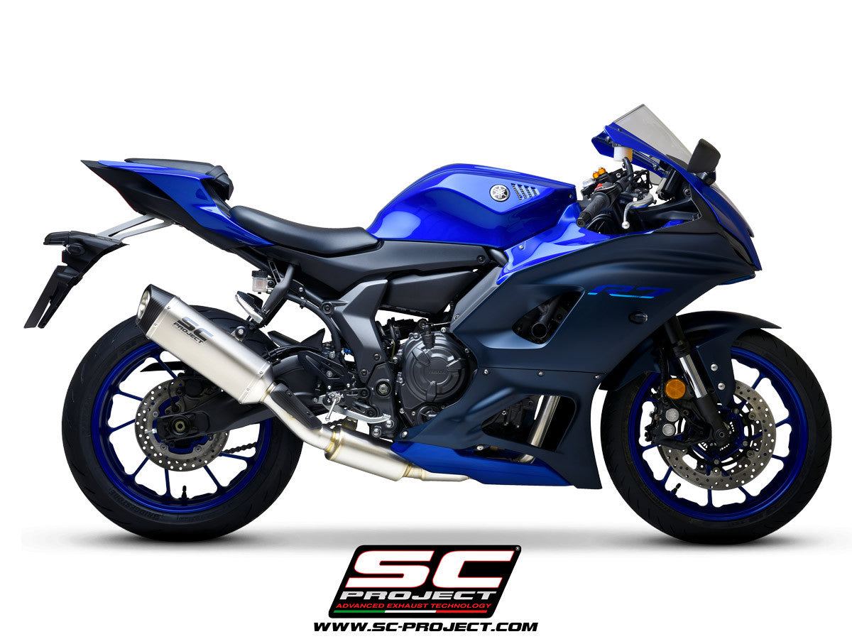 Sistema de escape completo SC-Project STREET SC1-S para Yamaha YZF-R7 (21-24) Y36A-C125 