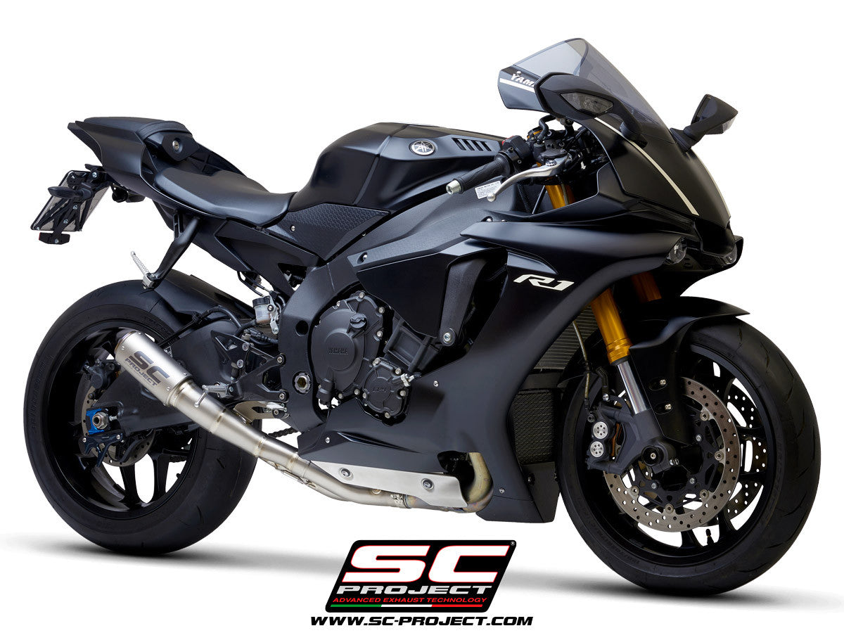 SC-Project Slip-On CR-T + tubo de substituição KAT Yamaha YZF-R1/M RN32 (15-16) Y11A-DET36 