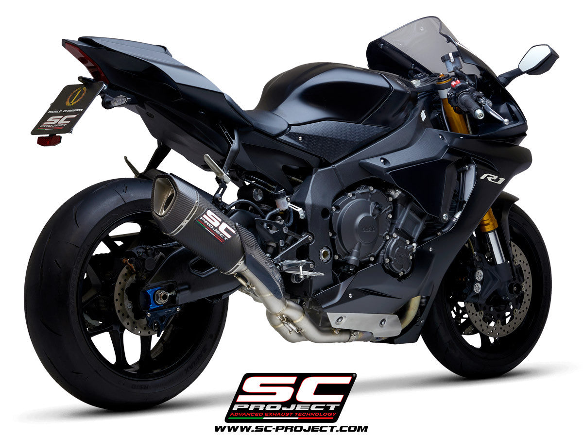 SC-Project Slip-On SC1-R + tubo de substituição KAT Yamaha YZF-R1/M RN49 (17-19) 