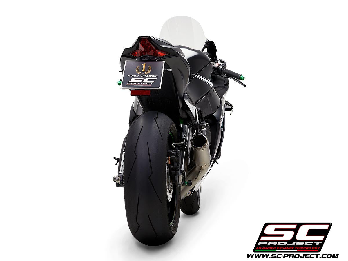 SC-Project Slip-On CR-T + tubo de substituição KAT para Kawasaki ZX-10 R/RR (16-20) K22A-DET36 