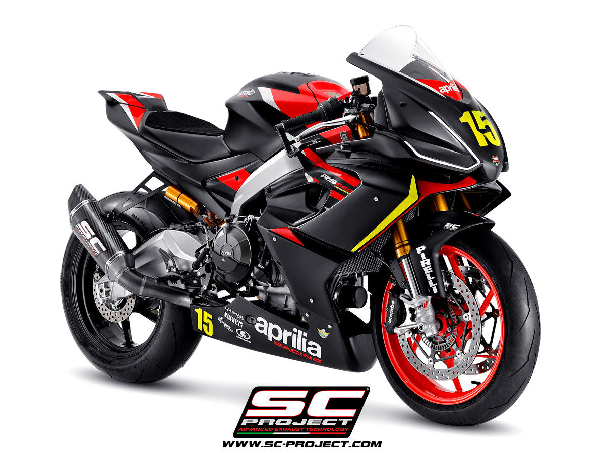 Sistema de escape completo SC-Project Trofeo Titan 2-1 SC1-R Aprilia RS 660 (20-24) A23A-PTC90 