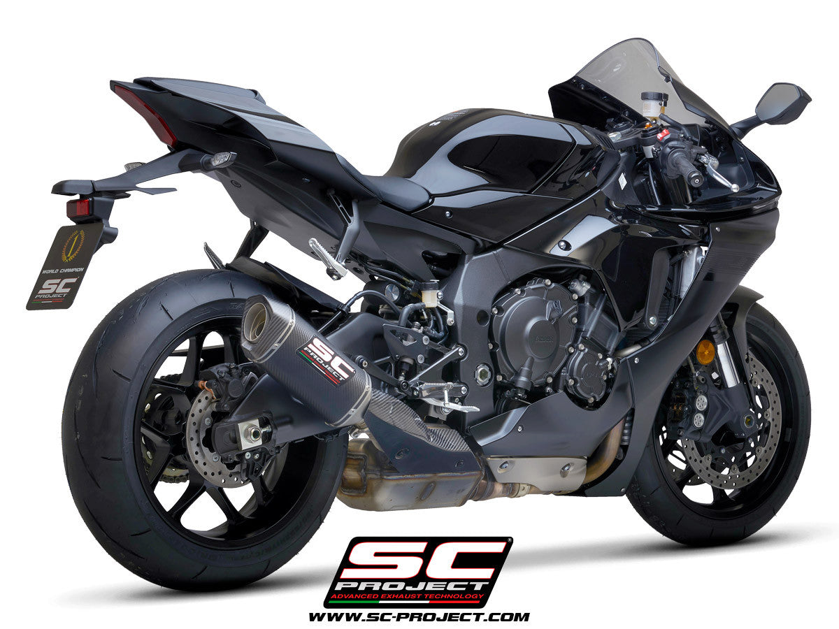 Escapamento SC-Project Slip-On SC1-S para Yamaha YZF-R1/M RN49 (17-19) Y11B-T124 