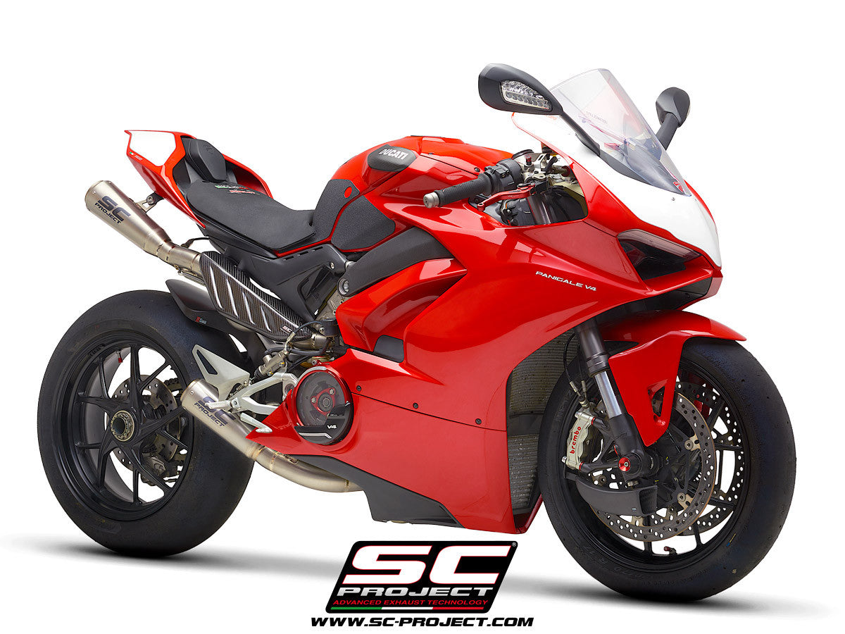 Sistema de escape completo SC-Project S1-GP Ducati Panigale V4/S (18-20) D26A-TC43T 