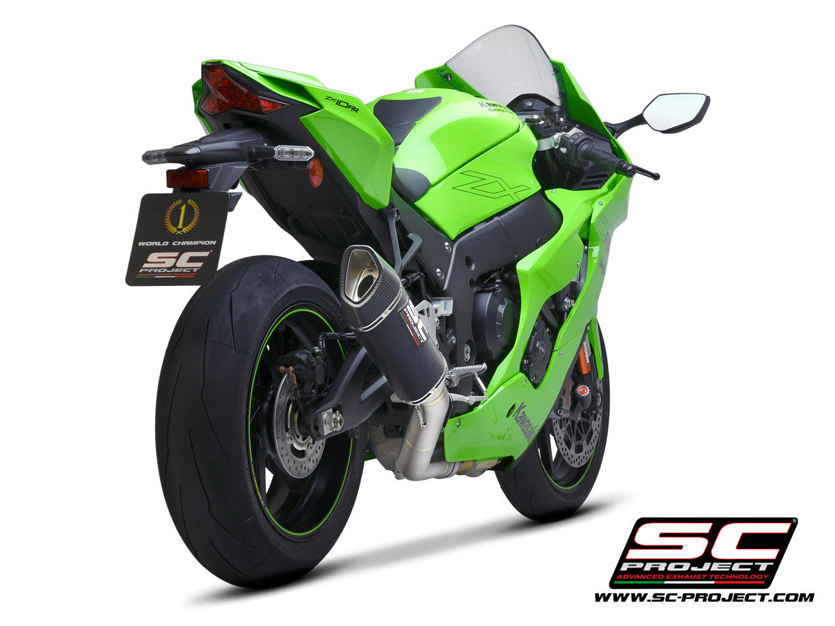 SC-Project Slip-On SC1-R + tubo de substituição KAT Kawasaki ZX-10 R/RR (21-25) K38A-DET91C 