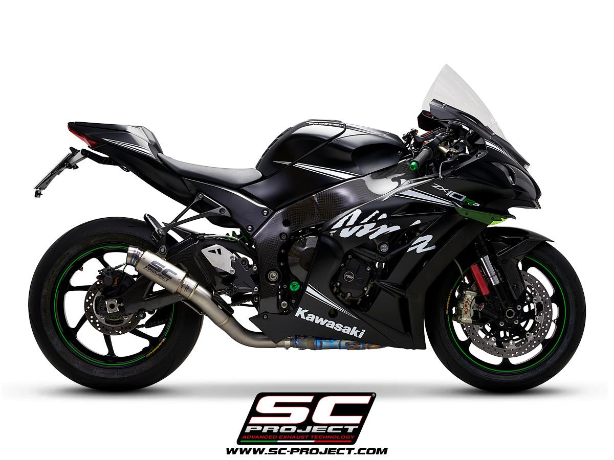 SC-Project Slip-On GP70-R + tubo de substituição KAT para Kawasaki ZX-10 R/RR (16-20) K22A-DET70 
