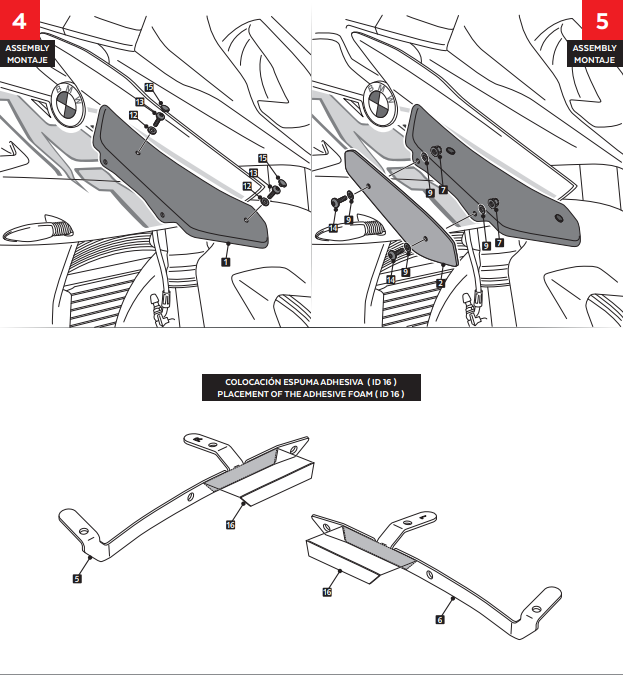 Spoilers de Asa Puig Downforce BMW S1000RR K46 (15-18) 9767 