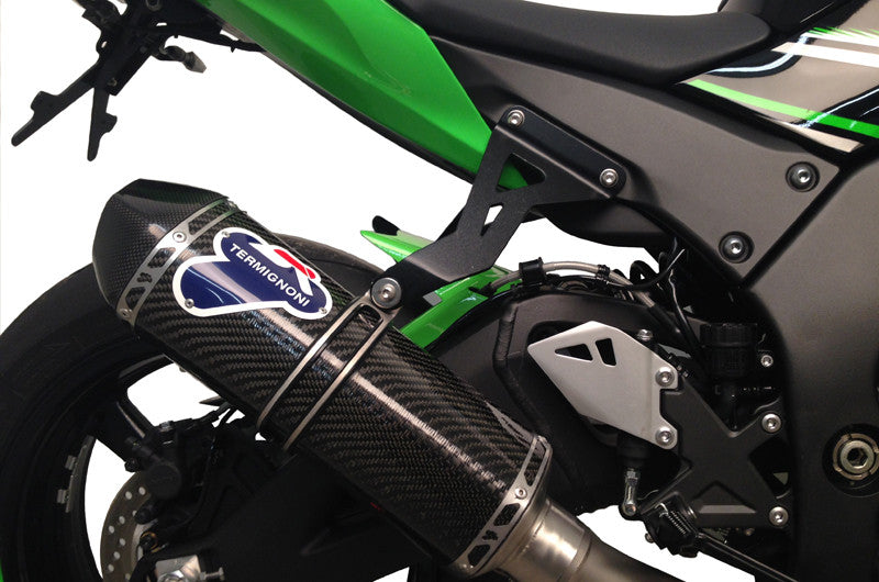 Sistema de escape completo em aço inoxidável Termignoni para Kawasaki ZX-10 R/RR (16-20) K07909400ICC 