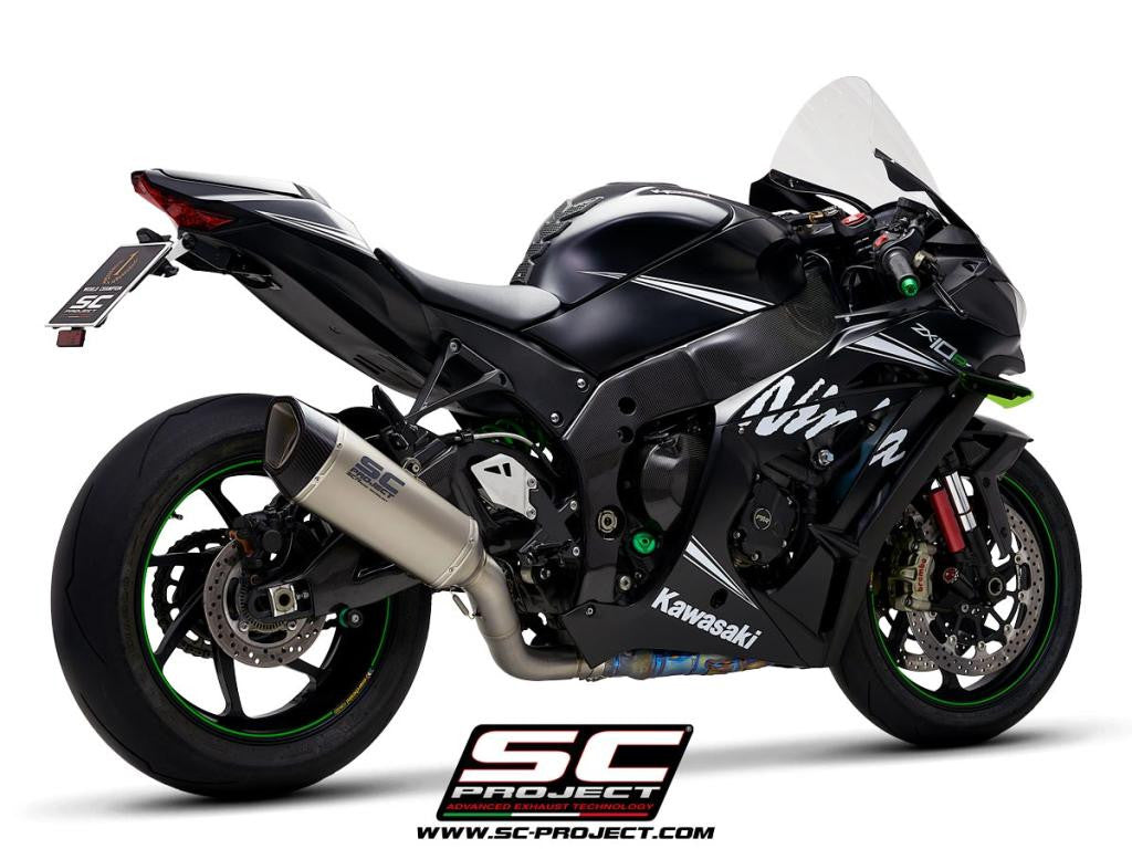 SC-Project Slip-On SC1-R + tubo de substituição KAT para Kawasaki ZX-10 R/RR (16-20) K22A-DET91 