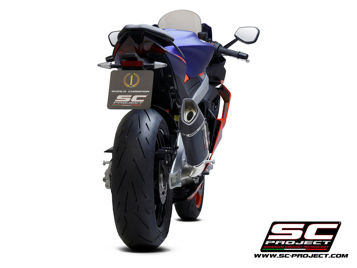 Sistema de escape completo SC-Project Trofeo Titan 2-1 SC1-R Aprilia RS 660 (20-24) A23A-PTC90 