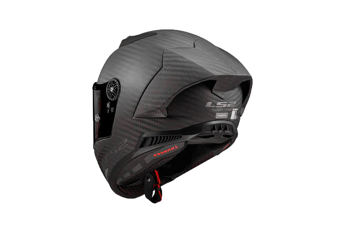 LS2 FF805 Capacete Thunder GP Aero Carbono Mate Carbono Visível 168058811 