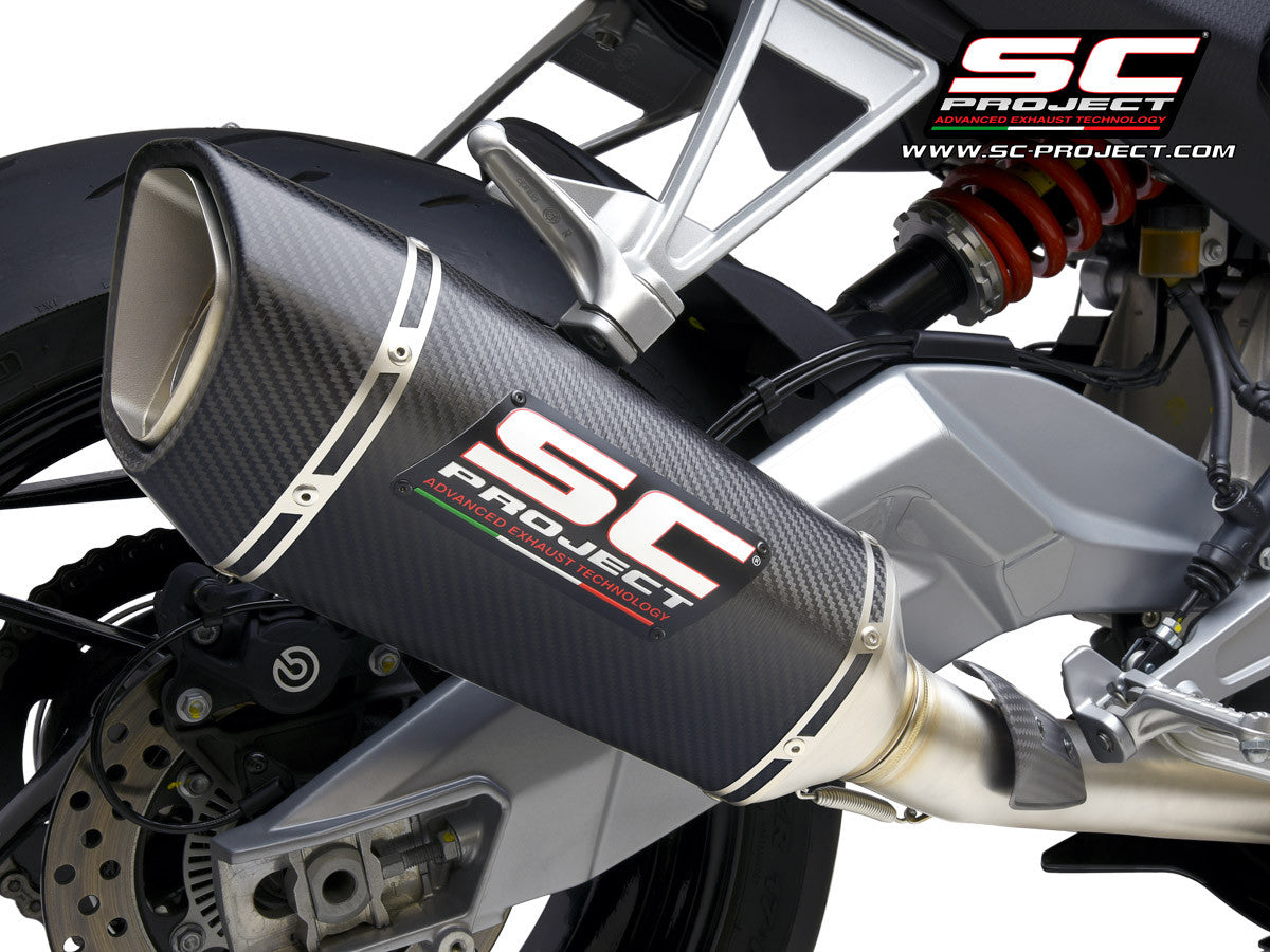 Sistema de escape completo em aço inoxidável SC-Project 2-1 SC1-R para Aprilia RS 660 (20-24) A23A-KC90 