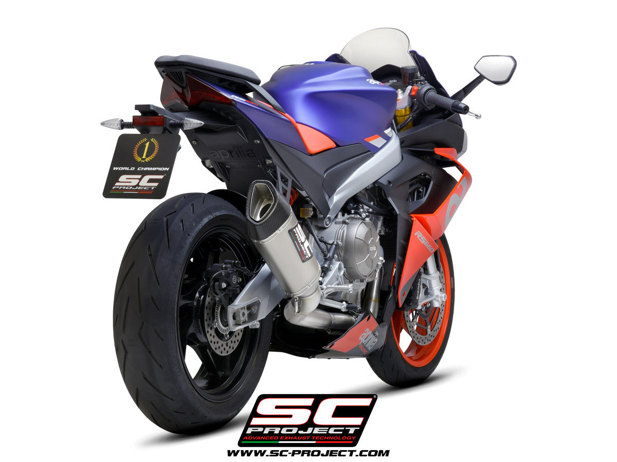 Sistema de escape completo SC-Project Trofeo Titan 2-1 SC1-R Aprilia RS 660 (20-24) A23A-PTC90 