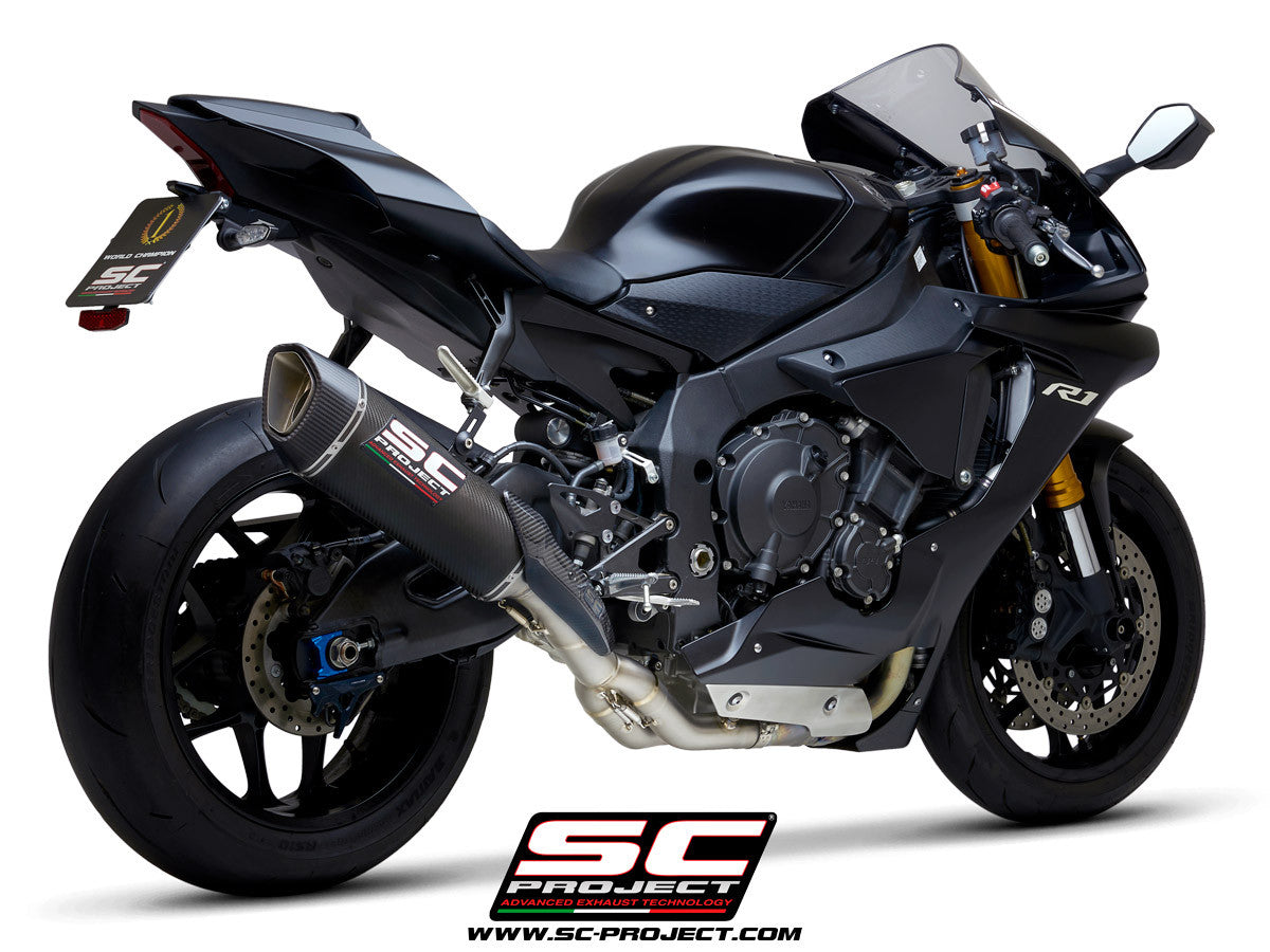 SC-Project Slip-On SC1-R + tubo de substituição KAT Yamaha YZF-R1/M RN49 (17-19) 