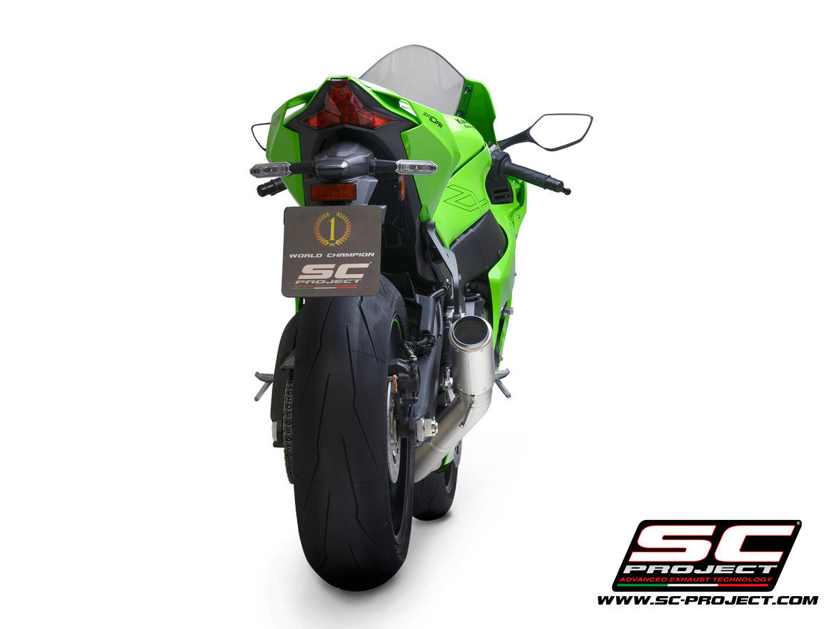SC-Project Slip-On CR-T + tubo de substituição KAT para Kawasaki ZX-10 R/RR (21-25) K38A-DET36 