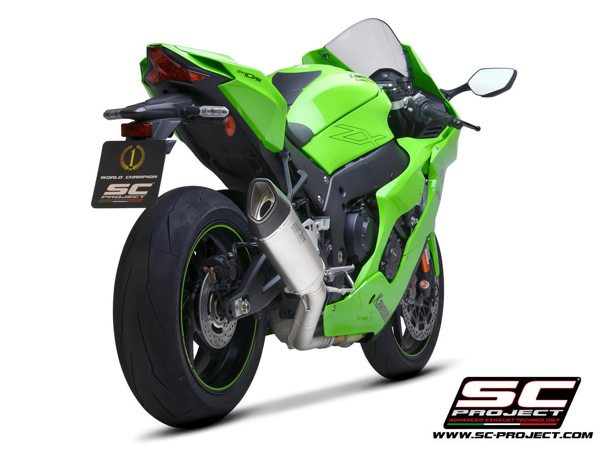 SC-Project Slip-On SC1-R + tubo de substituição KAT Kawasaki ZX-10 R/RR (21-25) K38A-DET91C 