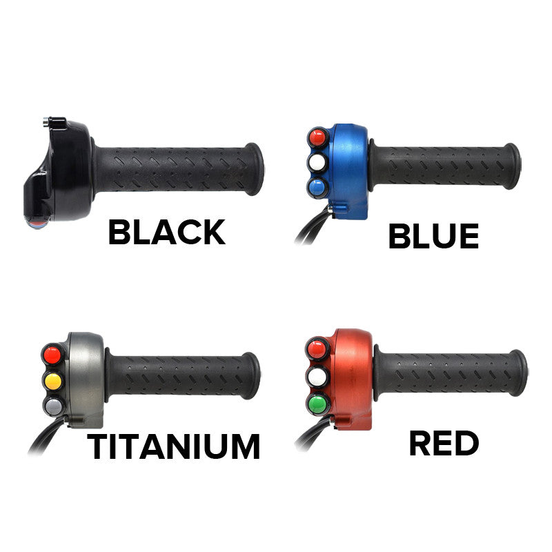 Corpo do acelerador com interruptor de guidão integrado JetPrime Aprilia RSV4/1100 Factory/RF/RR (17-20) JP ACC 009 