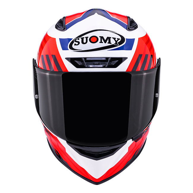 Suomy Track-1 Capacete Framework Branco/Vermelho/Azul K6T10023 