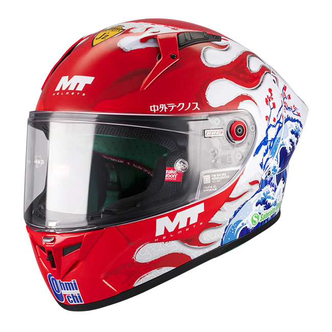 MT-Helmets KRE+ S Capacete Ryusei Yamanaka Replica 2025 A5 Glow Abrangente 