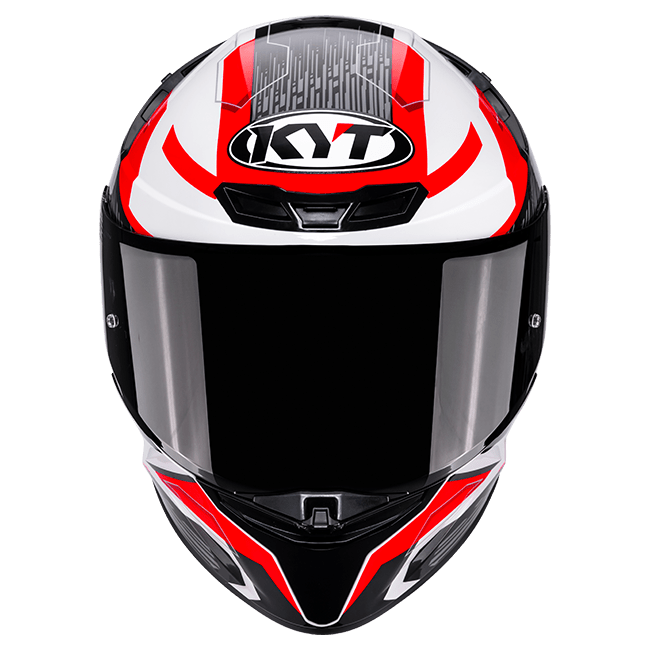 KYT TT-Revo Capacete Speeding Branco / Vermelho Y6TR0051 