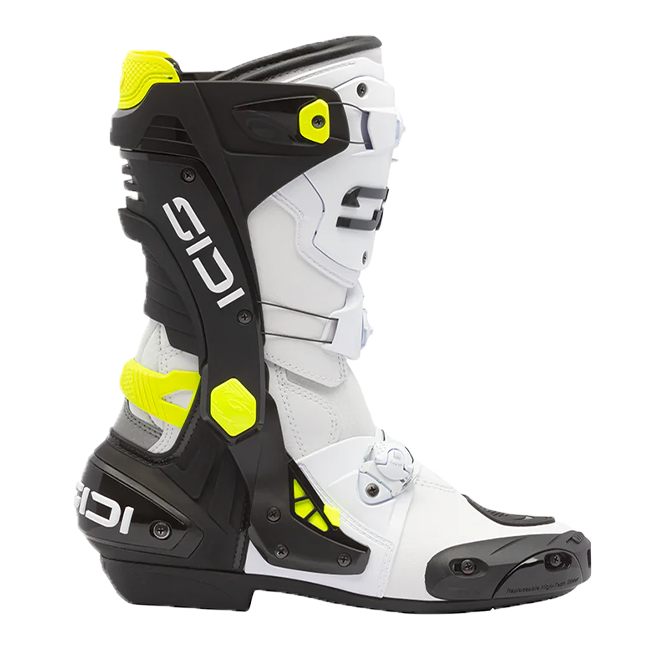 Botas de moto Sidi Rex Branco/Preto/Amarelo 