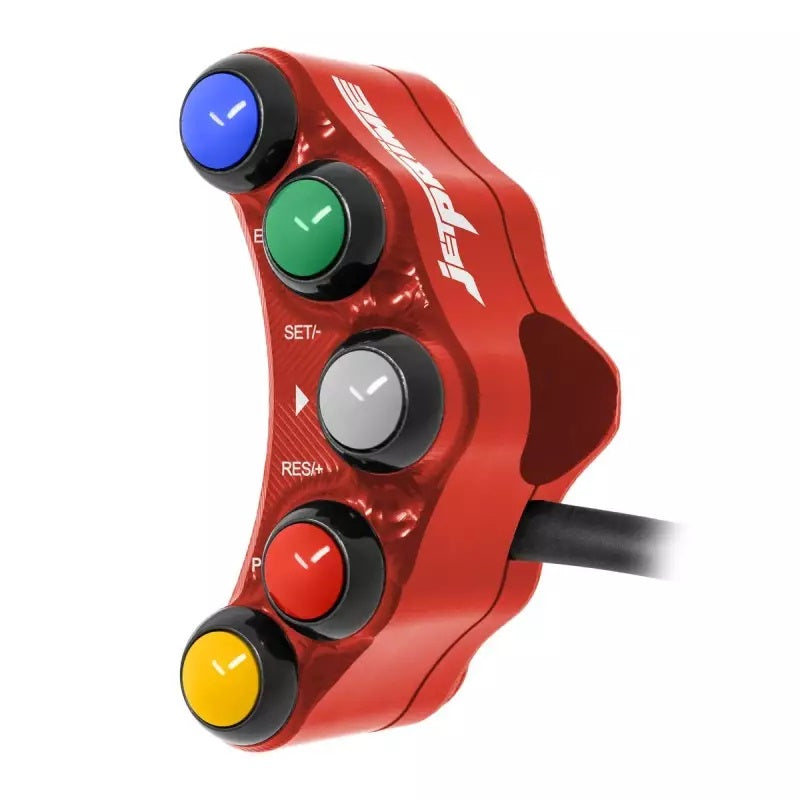 Interruptor de guidão Race esquerdo JetPrime Kawasaki ZX-10 R/RR (21-25) JP PLSR 054 