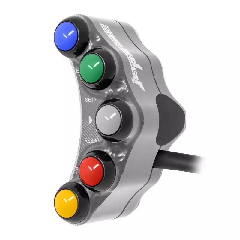 Interruptor de guidão Race esquerdo JetPrime Kawasaki ZX-10 R/RR (21-25) JP PLSR 054 