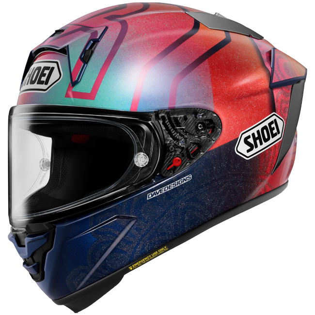 Capacete Shoei X-SPR PRO Márquez Holi TC-1 Edição Limitada - Réplica de Marc Márquez Índia 2023 