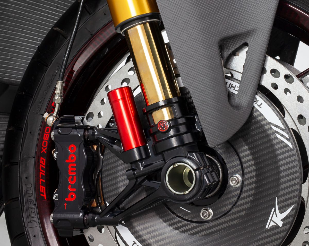 Conjunto de pé de garfo CNC 100 mm "GP Style" Motocorse Ducati Panigale V4/S/R (18-24) 
