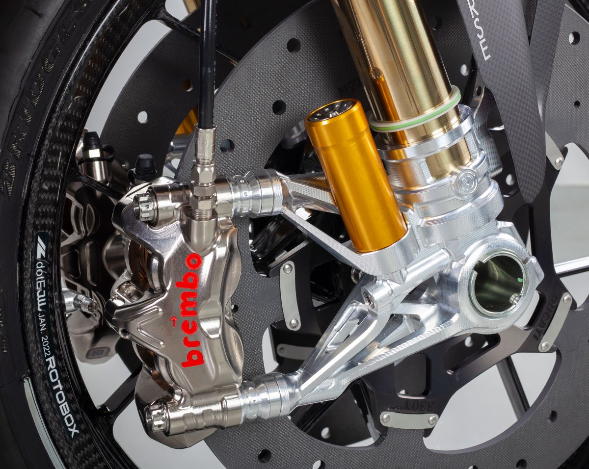 Conjunto de pé de garfo CNC 108 mm "GP Style" Motocorse Ducati Panigale V4/S/R (25-26) 
