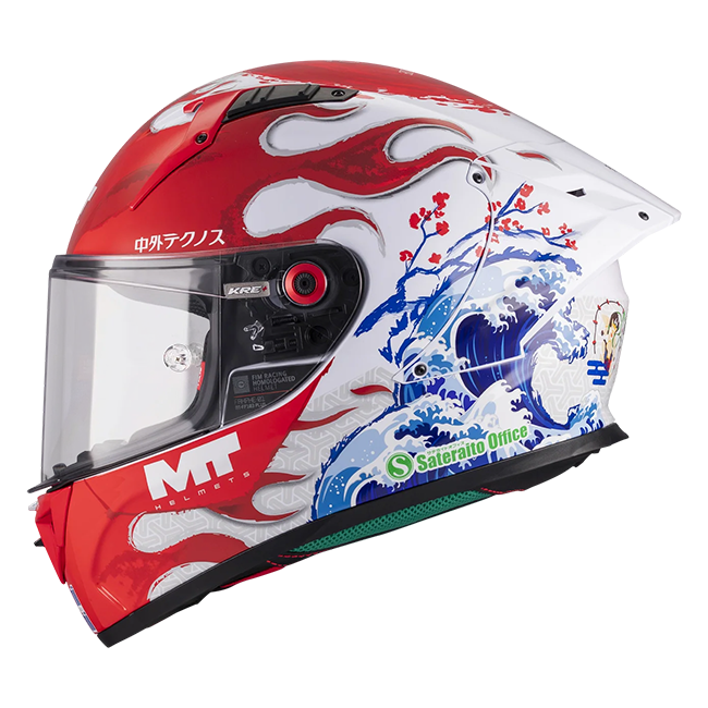 MT-Helmets KRE+ S Capacete Ryusei Yamanaka Replica 2025 A5 Glow Abrangente 